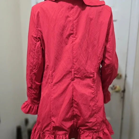 Women's Red Ruffle Jacket - Picture 6 of 7